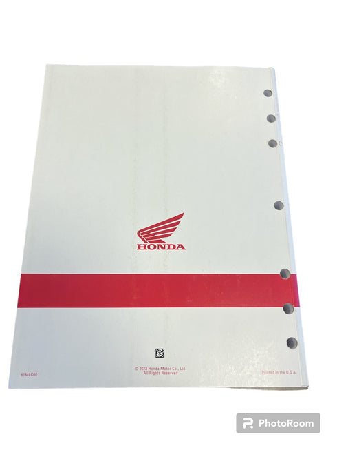 HONDA SERVICE MANUAL BOOK 2024 TRANSALP XL750 OEM NEW GENUINE 61MLC00